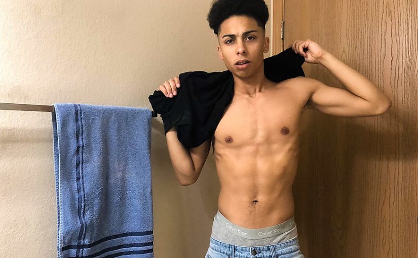 Stroking With Big Dicked Markis Morningstar